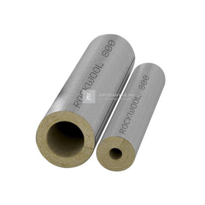 Rockwool 800 tekercselt kőzetgyapot csőhéj alukasírozással 40/35 mm, 1 m