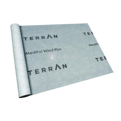 Terrán MediFol Wind Plus páraáteresztő tetőfólia 150 g, 2 ragasztósávval 75 m2