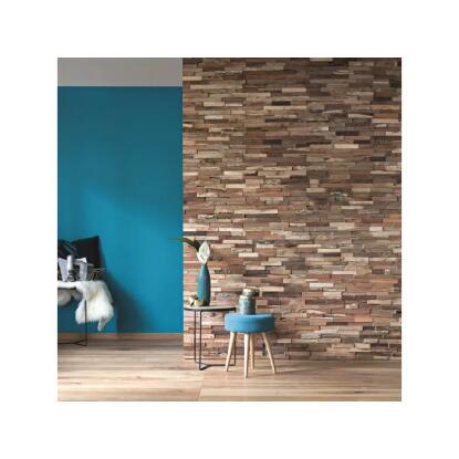 3D WOOD TEAK RUSTIC - valódi fa falburkoló (0,143m2)