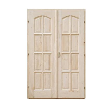 8 kazettás beltéri ajtó 12 cm pallótokkal 140x210 jobb