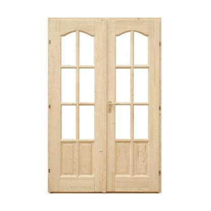8 kazettás beltéri ajtó üvegezhető 12 cm pallótokkal - 140x210 bal