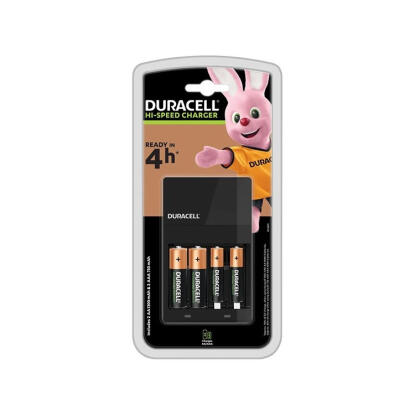 Akkumulátor töltő DURACELL CEF14 AA ceruza 1300mAh és AAA mikro 750mAh + 2db AA és 2db AAA elem