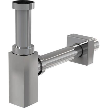 Alca DESIGN mosdószifon DN32 DESIGN fém szögletes A401