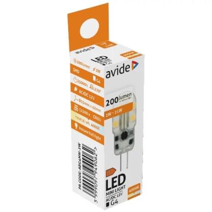 Avide LED 2W G4 NW 4000K