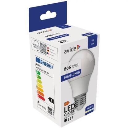 Avide LED izzó 8W E27 830lumen 6400K