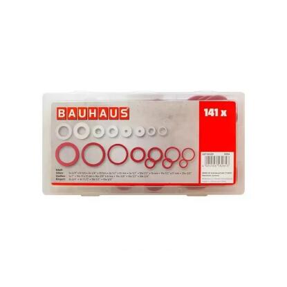 BAUHAUS - tömítőgyűrű készlet (gumi és műanyag, 141 db-os)