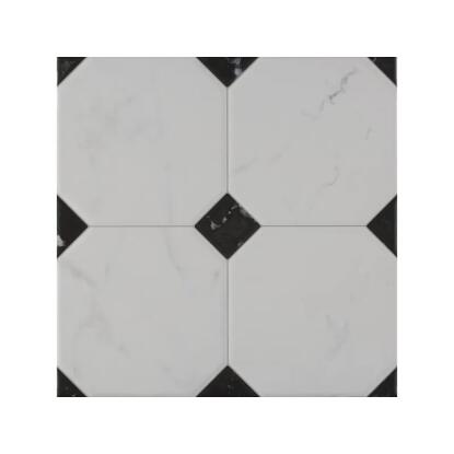 BÉTERA BLANCO - padlólap (fehér/fekete, 33,3x33,3cm, 1m2)