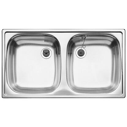 BLANCO TOP EZ 8x4 rozsdamentes acél mosogatótálca, natúr 90cm (500372)
