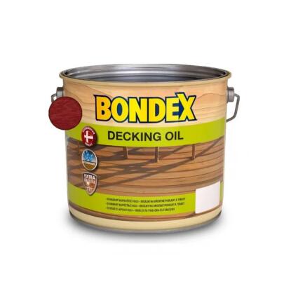 BONDEX DECKING OIL - favédőolaj - vörös mahagóni 2,5L