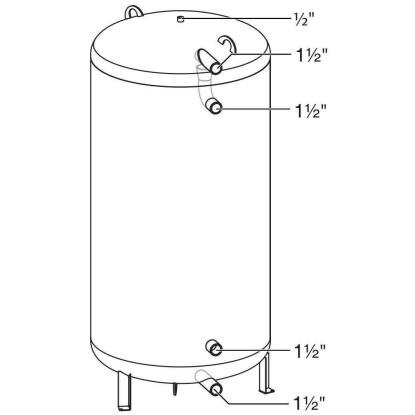 Bosch BH 750-6 C puffertároló hőcserélő nélkül, 750 liter (7735501027)