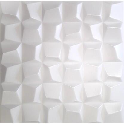 Burkolólap 3D Neptun fehér 50 cm x 50 cm