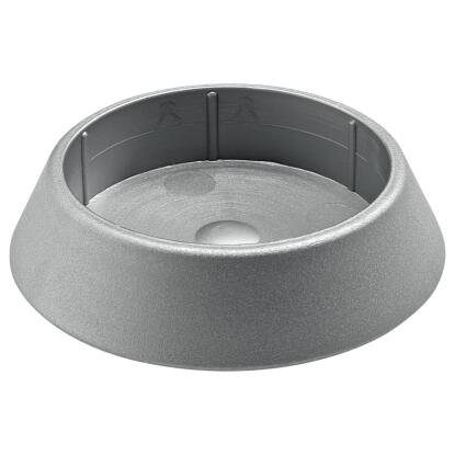 Bútorláb alátét D60mm műanyag, szürke kúpos henger