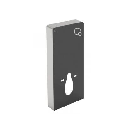 CAMARGUE - szanitermodul fali WC-hez (alu-üveg, fekete)
