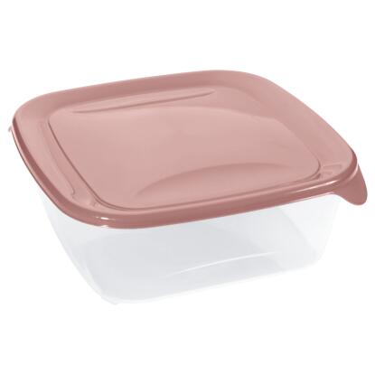 Curver Fresh&Go szögletes ételtartó 0,45L rózsaszín tetős műanyag