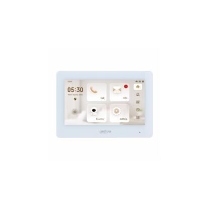 Dahua IP video kaputelefon - VTH5422HW-W (beltéri egység, 2 vezetékes; 7" touch, 3 ajtó, SD, I/O, PoE, wifi, fehér)
