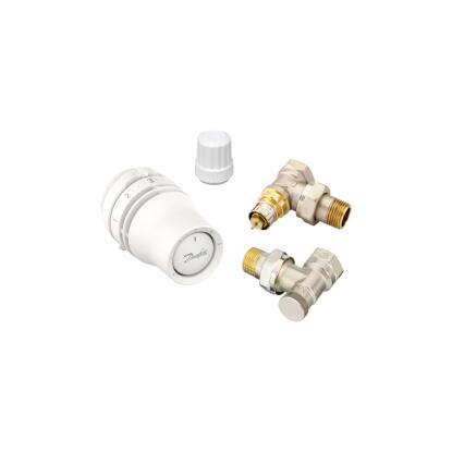 Danfoss Redai RA-IN 1/2" szelep+Redia fej+sarok szett 015g5333