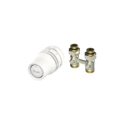 Danfoss Redia RLV-KB egyenes H szelep szett 1/2" Vogel radiátorhoz 015g5330