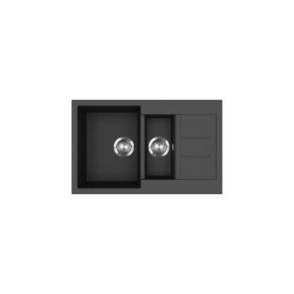 EVIDO Cubo 6S compact gránit mosogató 800x500 antracit 105574