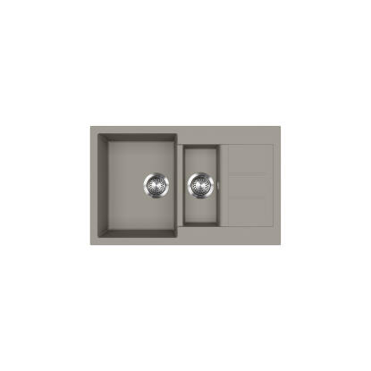 EVIDO Cubo 6S compact gránit mosogató 800x500 platina 442062