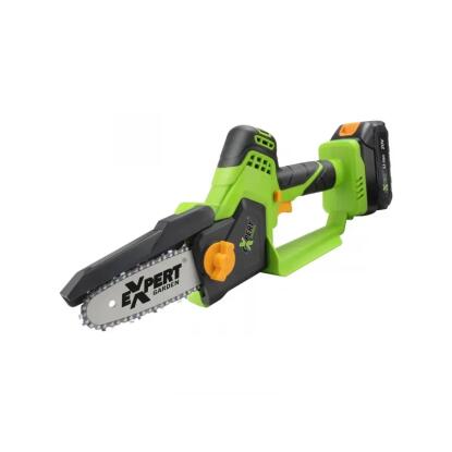 EXPERT GXCH25 - akkus mini láncfűrész (20V, 2 db akkuval, töltővel, kofferben)