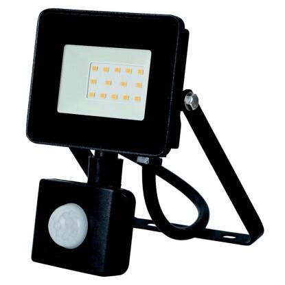 EcoSpot LED reflektor IP44 10 W 900 lm mozgásérzékelővel fekete