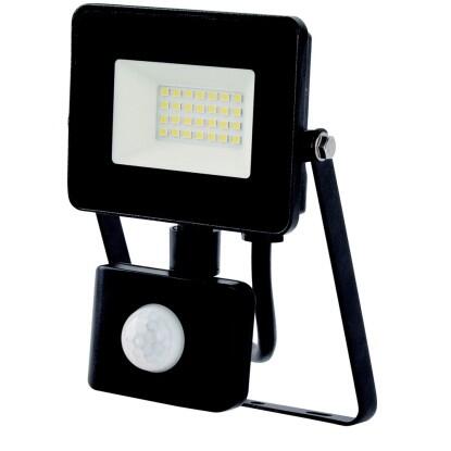 EcoSpot LED reflektor IP44 20 W 1400 lm mozgásérzékelővel fekete