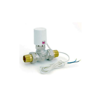 Egyenes átmenő szelep DV 32 Rehau 244230-001 + motor 24V