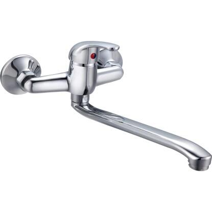 Egykaros szabadon álló mosogató csaptelep krómozott