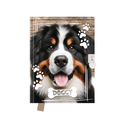 Emlékkönyv JUNIOR Doggy szív alakú lakattal