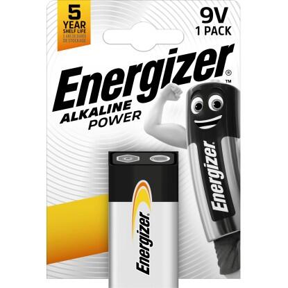 Energizer Alkaline Power E-Block 9 V-os elem 1 darabos csomag