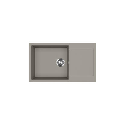 Evido Cubo XL 6S Compact gránit mosogató, platina 442060