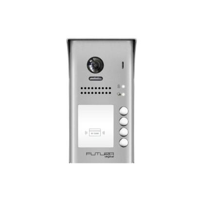 FUTURA VDT-607/ID/S4 proximity kártyaolvasóval/2.0 MP/170fokos látószög/4 lakásos/színes kamera egység