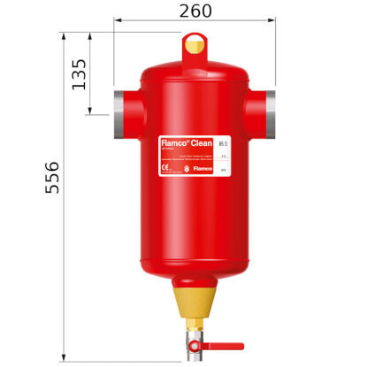 Flamco Clean iszapleválasztó S 065, hegtoldatos