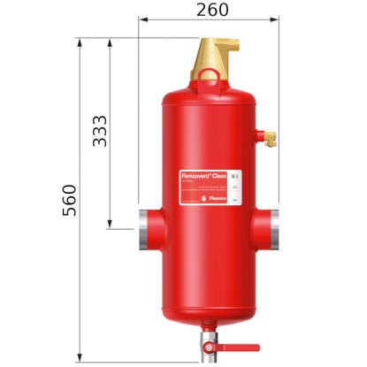 Flamco Flamcovent Clean kombi leválasztó S 050, hegtoldatos
