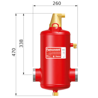 Flamco Flamcovent légleválasztó S 050, hegtoldatos - (kifutó, helyette lesz: 31101)