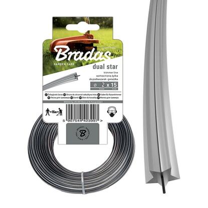 Fűnyíró damil csillag 2 mm x 15 m