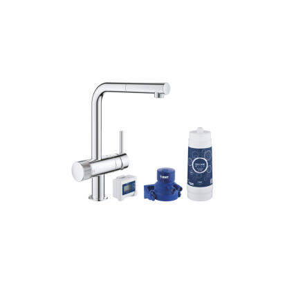 GROHE BLUE PURE BAUCURVE vízszűrős csaptelep L-KIFOLYÓS KEZDŐKÉSZLET  30382000
