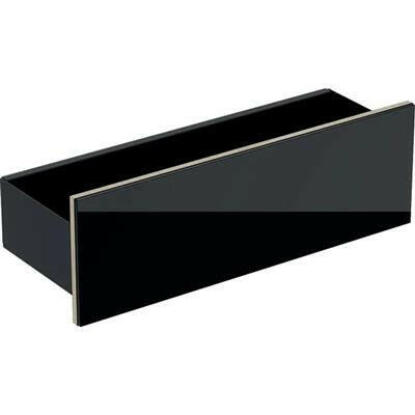 Geberit Acanto fali polc, 45x14.8x15.9cm, porszórt matt fekete/fényes fekete üveg (500.617.16.1)
