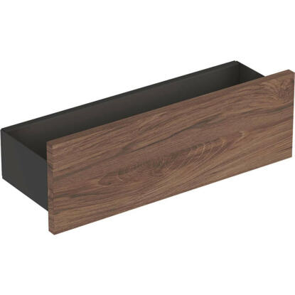 Geberit Smyle Square fali polc, 45x14.8x14.3cm, porszórt matt láva/faerezetes feketedió hickory (500.362.JR.1)