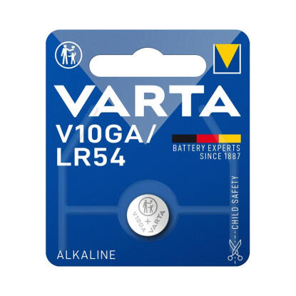 Gombelem, V10GA/LR1130/LR54/189, 1 db, VARTA