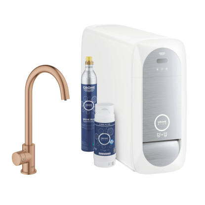 Grohe Blue Home Mono C-kifolyós kezdőkészlet, Brushed Warm Sunset (31498DL1)