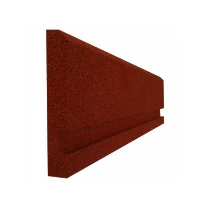 Gumiszegély (100x25x4cm, vörös)