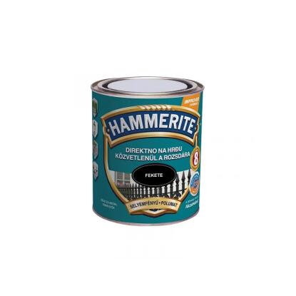 HAMMERITE SATIN - fémfesték - fekete (selyemfényű) 0,25L