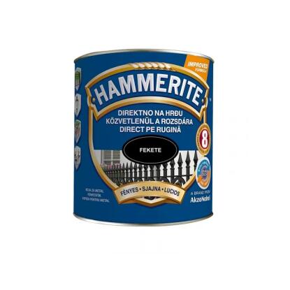 HAMMERITE - fémfesték közvetlenül a rozsdára - fekete (fényes) 0,75L