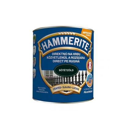 HAMMERITE - fémfesték közvetlenül a rozsdára - sötétzöld (fényes) 0,75L
