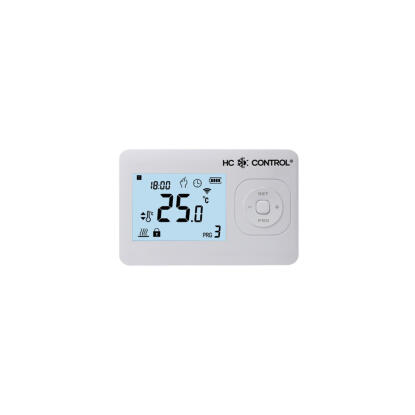 HC-Control digitális termosztát szett, vezetékes, heti programozású