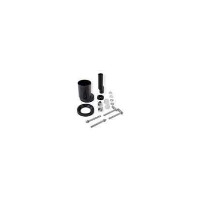 Haas fali-wc csatlakozógarnitúra DN90/110 mm, 2,5 cm eltolással, krómozott és fehér kupakkal 3282