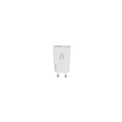 Hálózati töltő, GaN, USB-A + USB-C, AVAX "CH641W Nano Slim", fehér