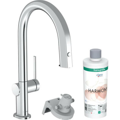 Hansgrohe Aqittura M91 Filtersystem konyhai csaptelep 210, kihúzható kifolyó, 1jet, sBox (76800000)