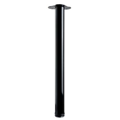 Hettich asztalláb 60 mm x 700 mm fekete szerelőlappal